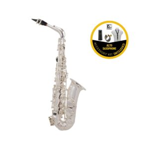 Sassofono Contralto in Mib argentato + kitaccessori BG